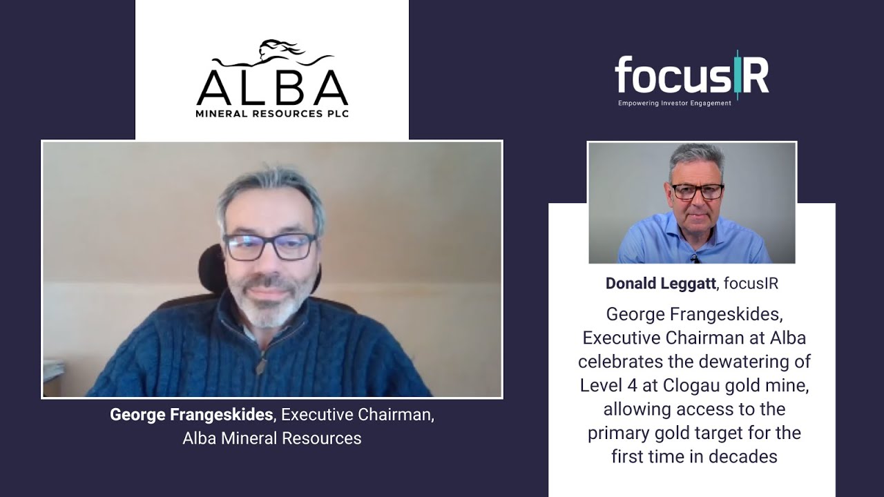 George Frangeskides, Alba Mineral Resources, celebrates access to its primary Gold target at Clogau
