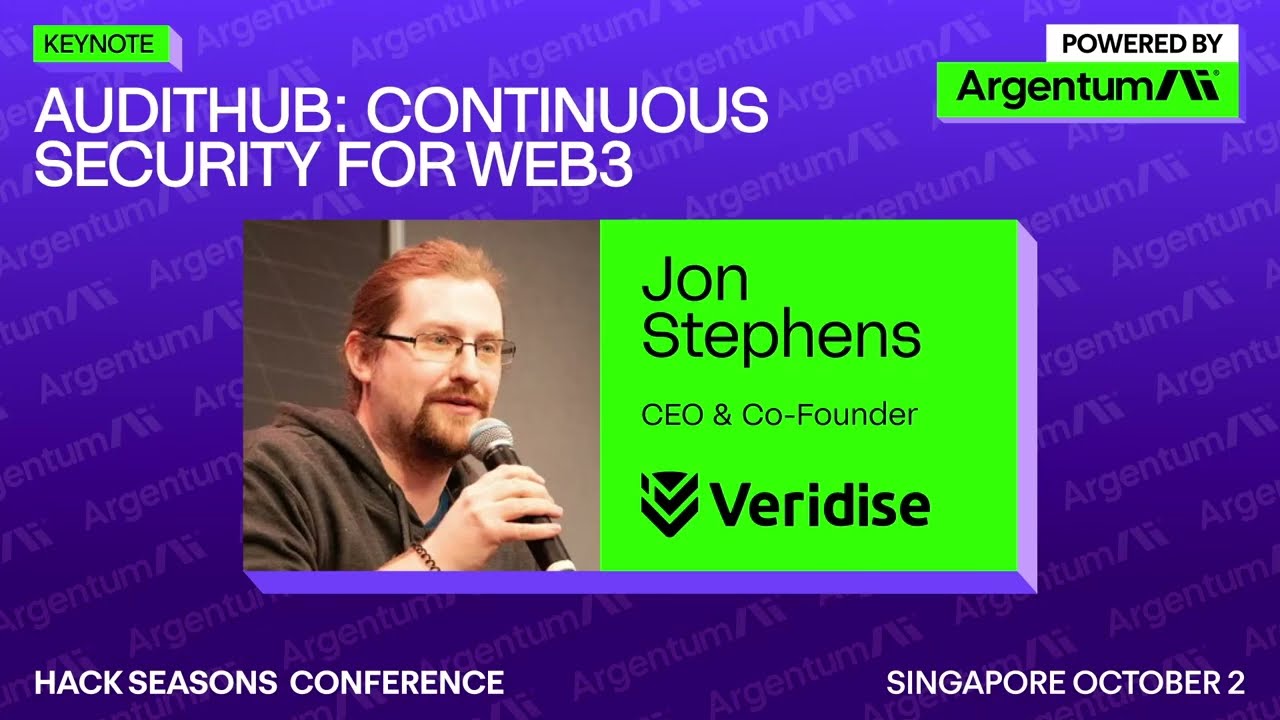 Continuous Web3 Security with AuditHub | CEO Jon Stephens at Hack Seasons | TOKEN2049