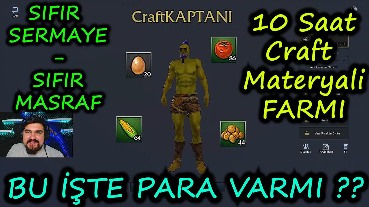 Rise Online 10 Saat Craft Farmı & SIFIR SERMAYA %100 GELİR & Oyun Kaptanı