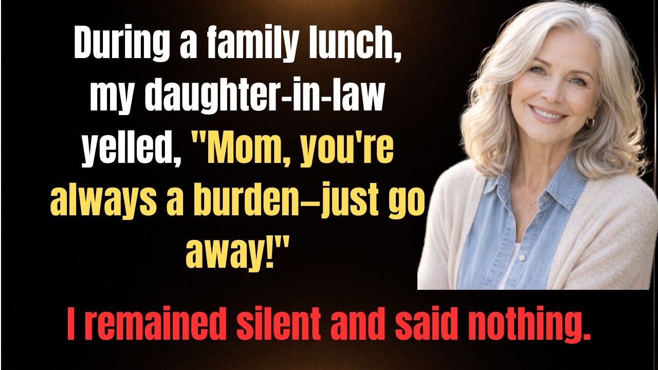 During a family lunch, my daughter-in-law yelled, 