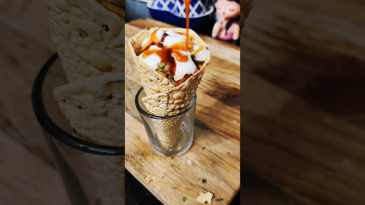 Instant Cone Chaat &ndash; Super Easy Snack😋#ytshorts #ytviral #trending #cooking #easyrecipe