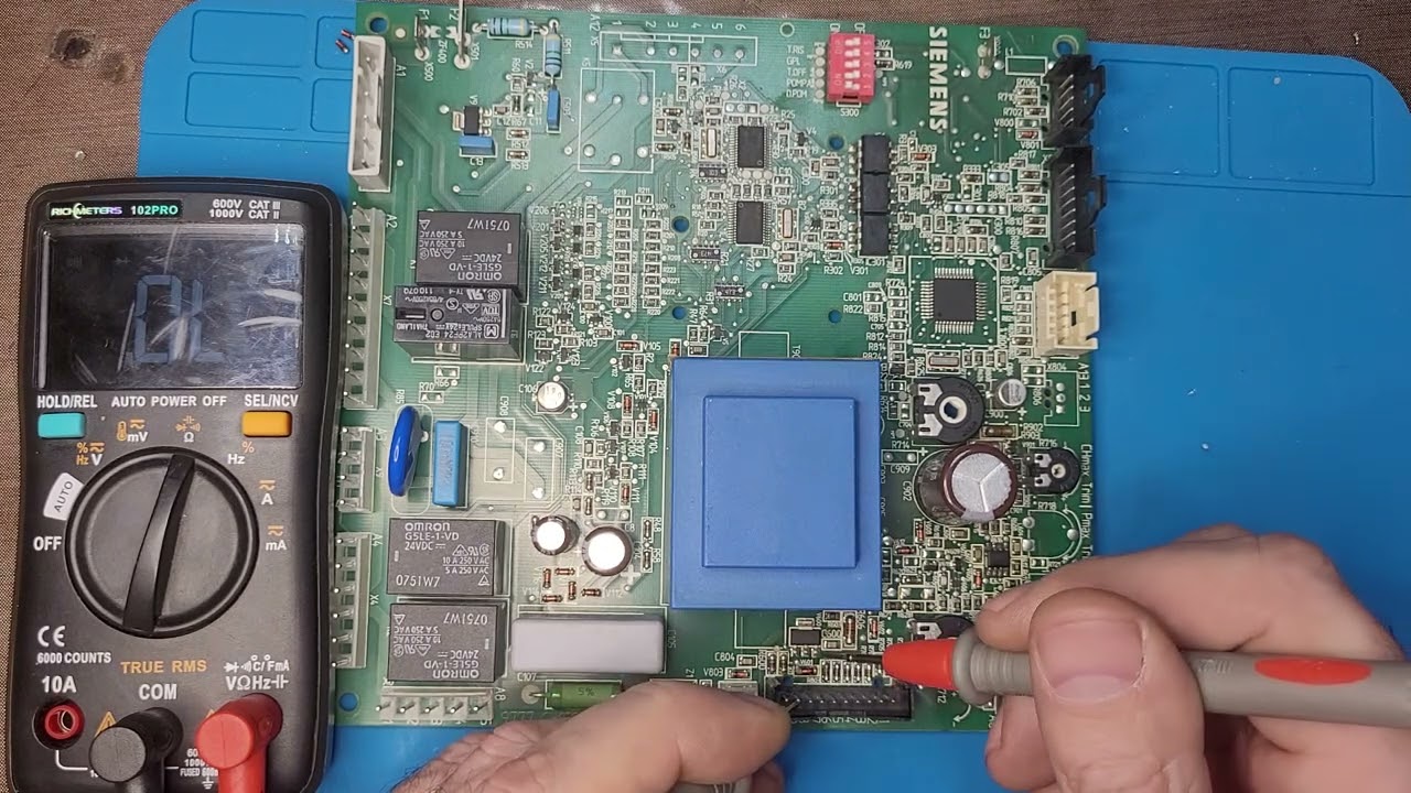 Ремонт платы Baxi Slim. Не включается нагрев бойлера.