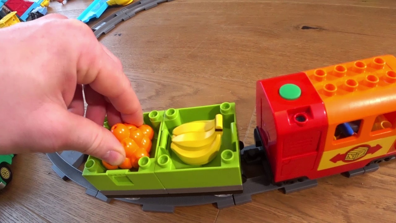 Mein erster Lego Duplo Eisenbahn Super Set Spielen mit Zug und Kran Lego Duplo Big Train 10508
