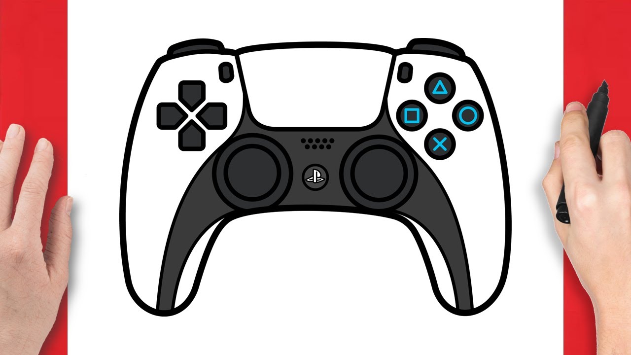 Cómo dibujar el controlador de PlayStation 5