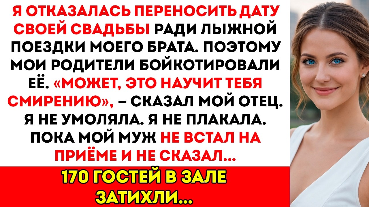 Мои родители ушли с моей свадьбы ради лыжной поездки моего брата — а потом мой муж нарушил молчание…