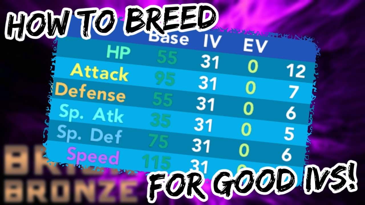 Pokemon Brick Bronze - How To Breed For IVs!