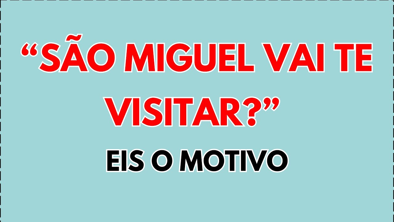 Espera—São Miguel vai te visitar? ✅ Eis o motivo‼️🌷 #tarot