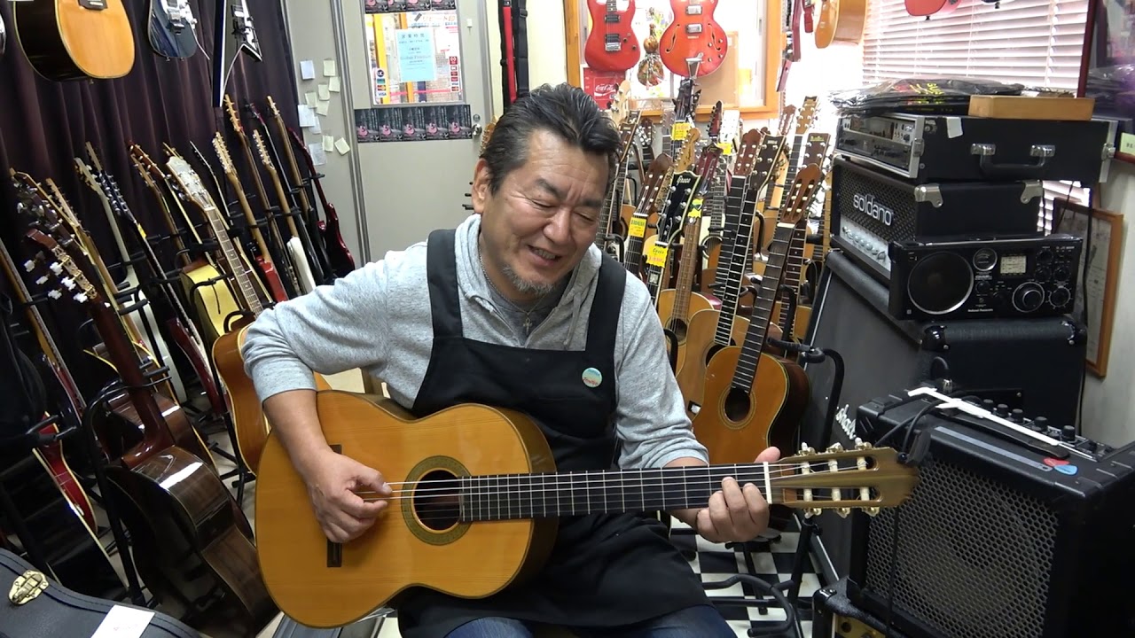 70年代 松岡 良治 MR100 オール単板、トップ：ジャーマンスプルース