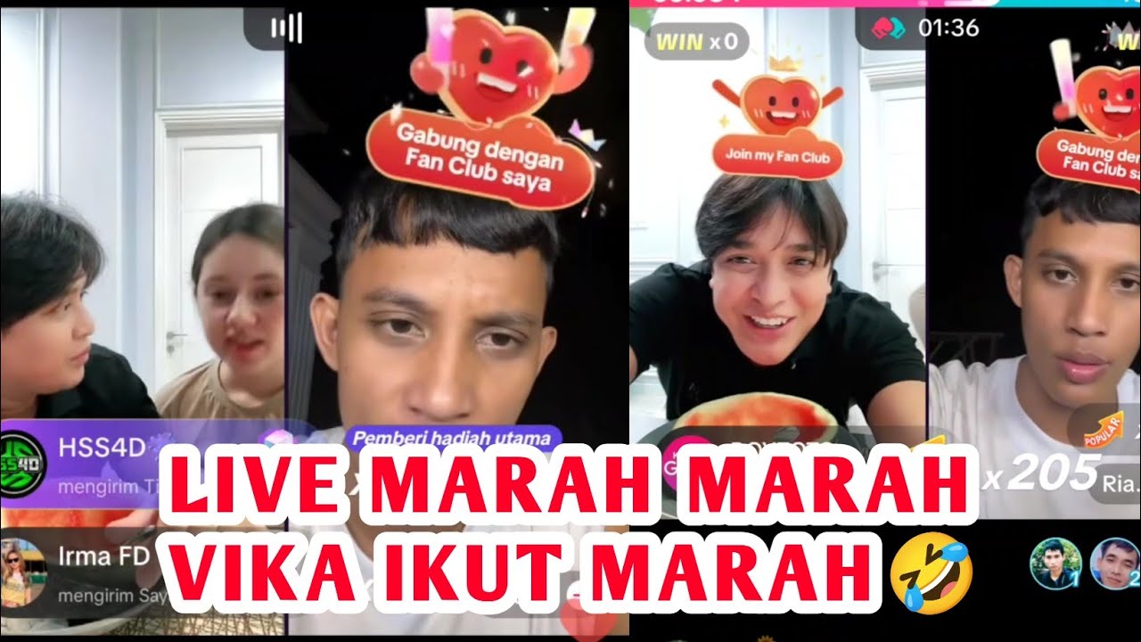 LIVE vika marah Billy Syahputra di ejek fans ikut marah🤣