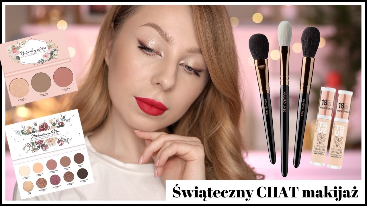 Świąteczny CHAT MAKIJAŻ | Moja Kolekcja, Nowy korektor CATRICE i Pędzle Hakuro J