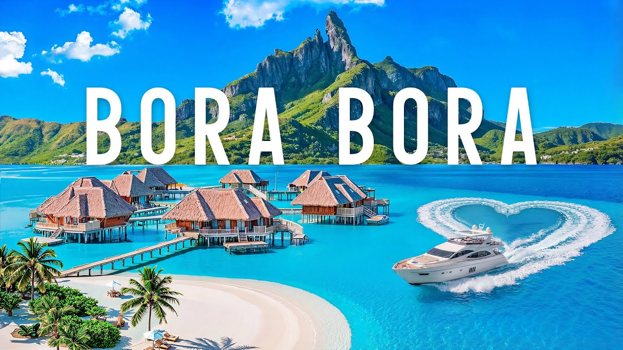 4K Bora Bora 2026 🇵🇬 Discover Crystal Lagoons & Overwater Bungalows with Deep House Vibes