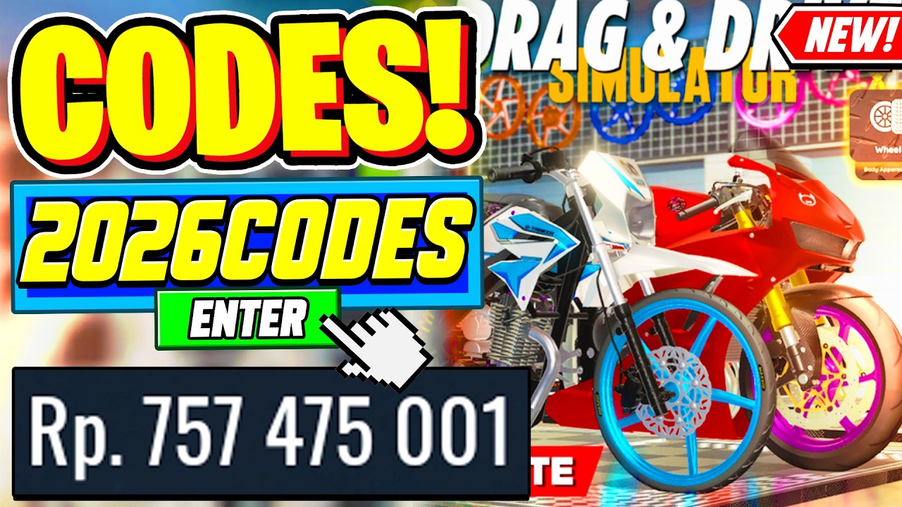 ⚠️Новое⚠️ ВСЕ РАБОЧИЕ КОДЫ для Drag Drive Simulator, март 2026 г. - Коды для Roblox Drag Drive Si...
