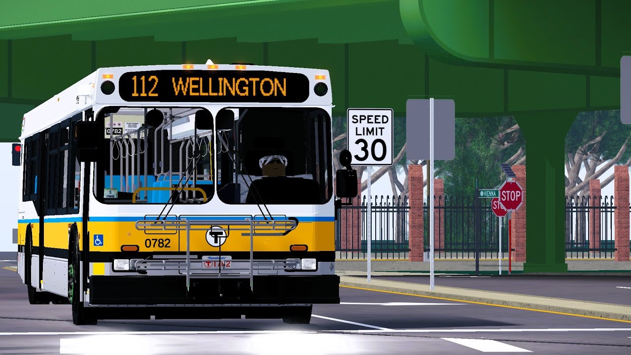 Boston Bus Simulator l Route 112 Wood Island - Wellington l 2008 New Flyer D40LF  l (MBTA Roblox)