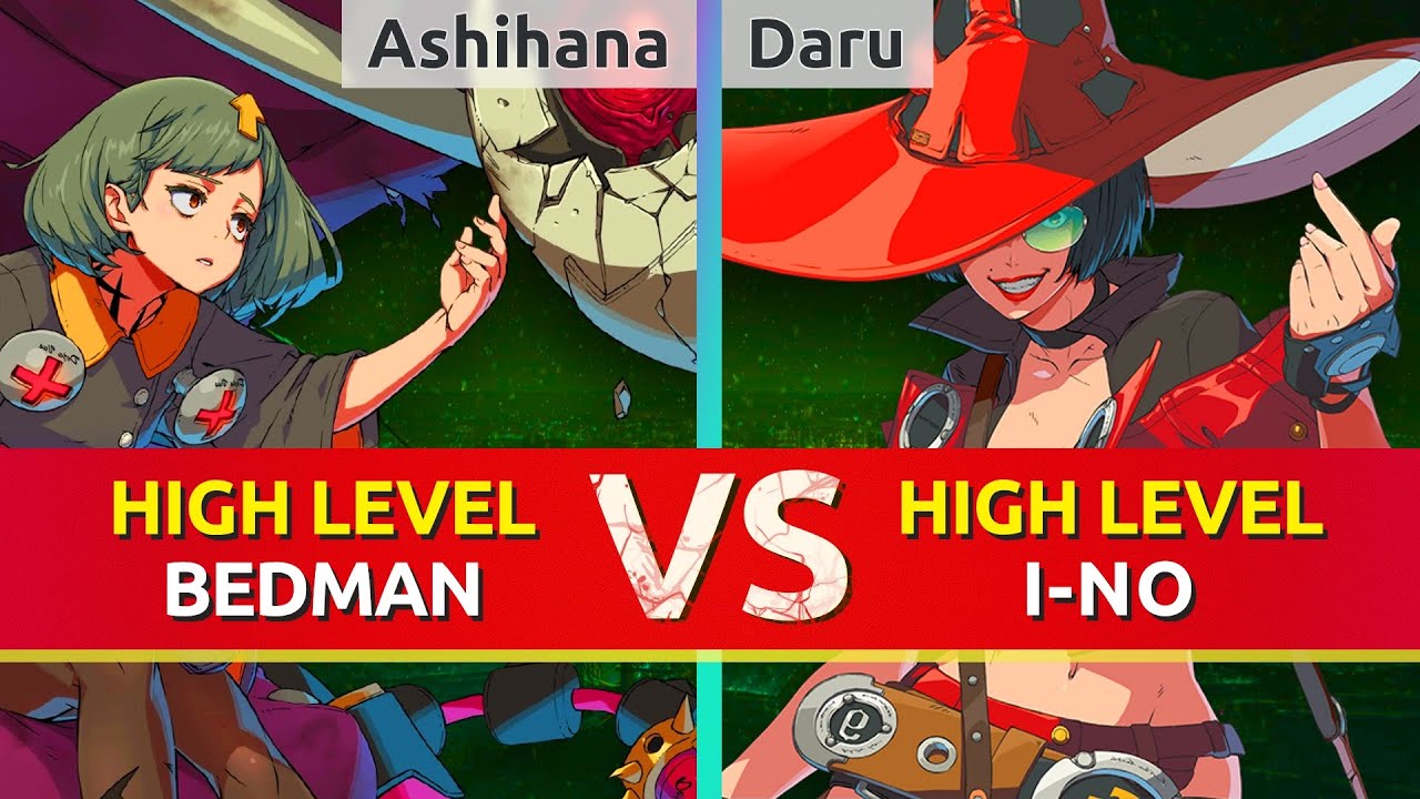 GGST ▰ Ashihana (Bedman) vs Daru (I-No). High Level Gameplay