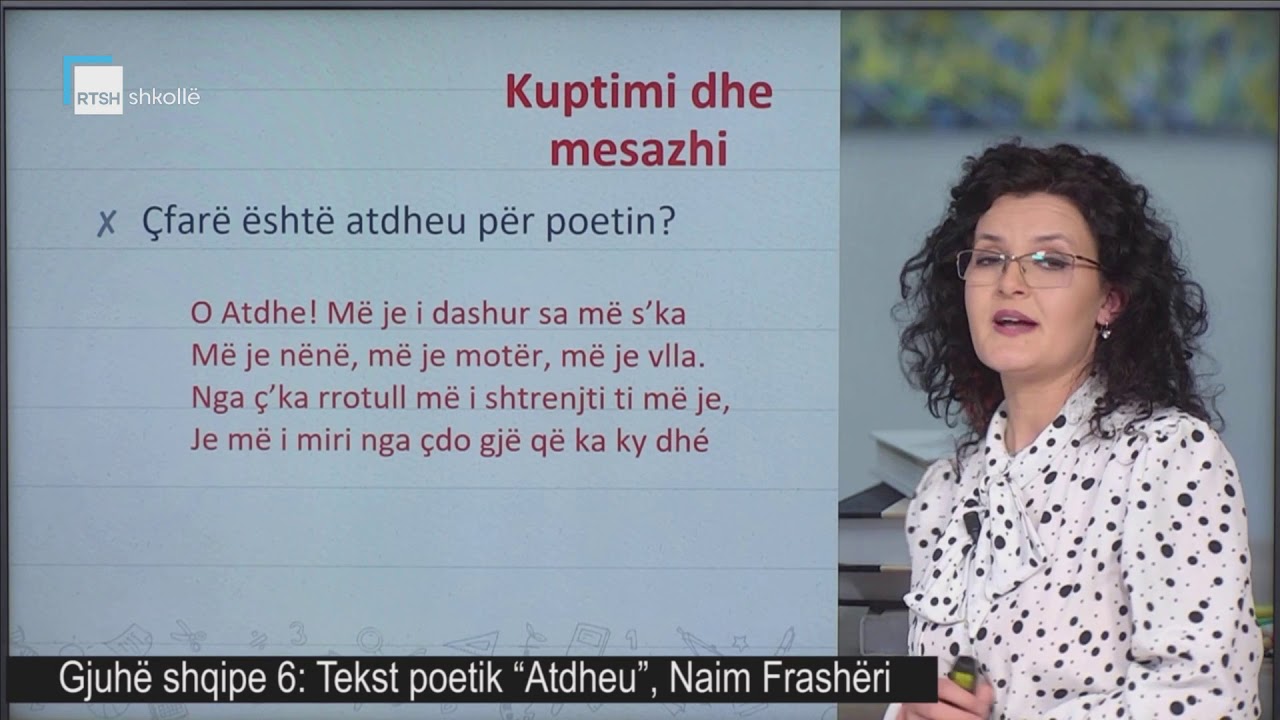 Gjuhë shqipe 6 - Tekst poetik 