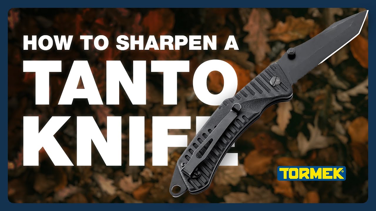 How to Sharpen a Tanto Knife on a Tormek T-8