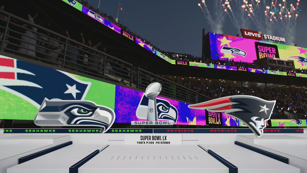 Madden Super Bowl LX Prediction - Seattle Seahawks vs New England Patriots [4K60HD]