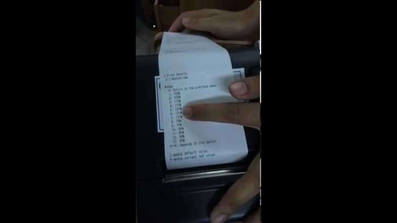 Setting EPSON tm-t88v