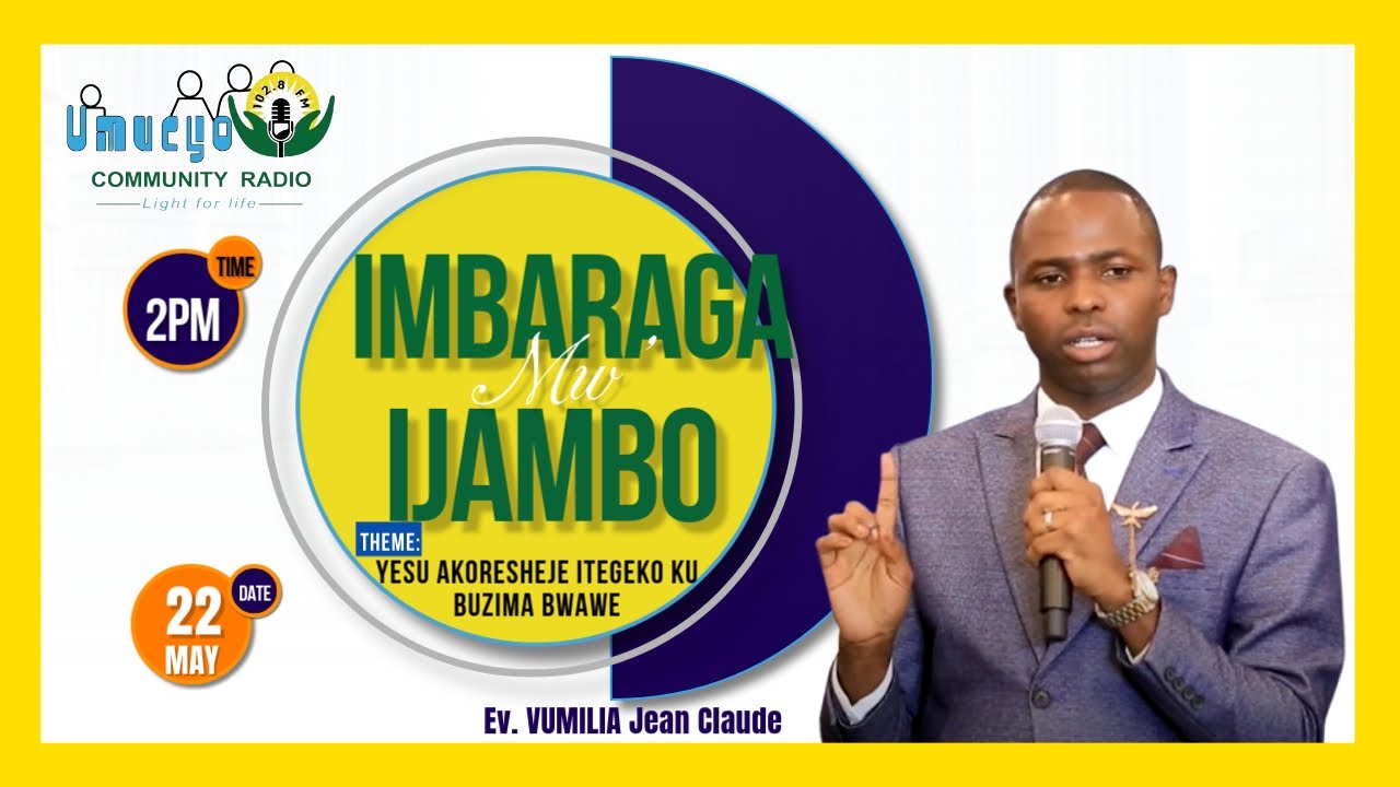 YESU AKORESHEJE ITEGEKO KU BUZIMA BWAWE // Ev. VUMILIA Jean Claude  #imbaraga_mu_ijambo