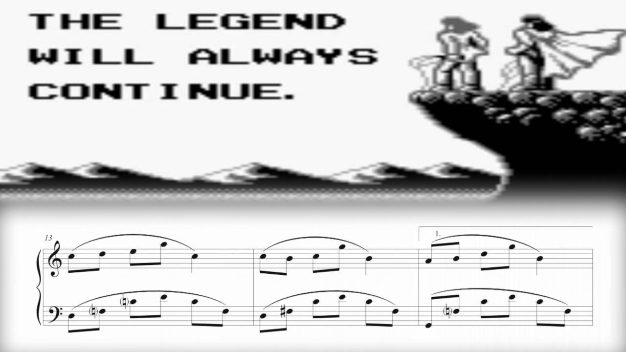 Castlevania II: Belmont's Revenge - The End of the Day (Staff Roll) (Piano Sheet Music)