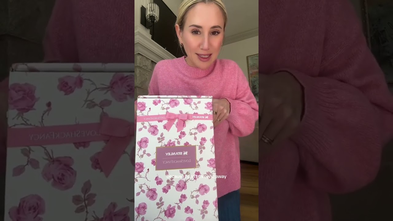 the love shack fancy x stanley mug collab was an epic drop #stanley #loveshackfancy