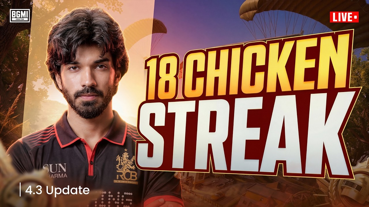 NOT GIVING UP BGMI LIVE 18 WWCD CHALLENGE - #iQOO #iQOO15R