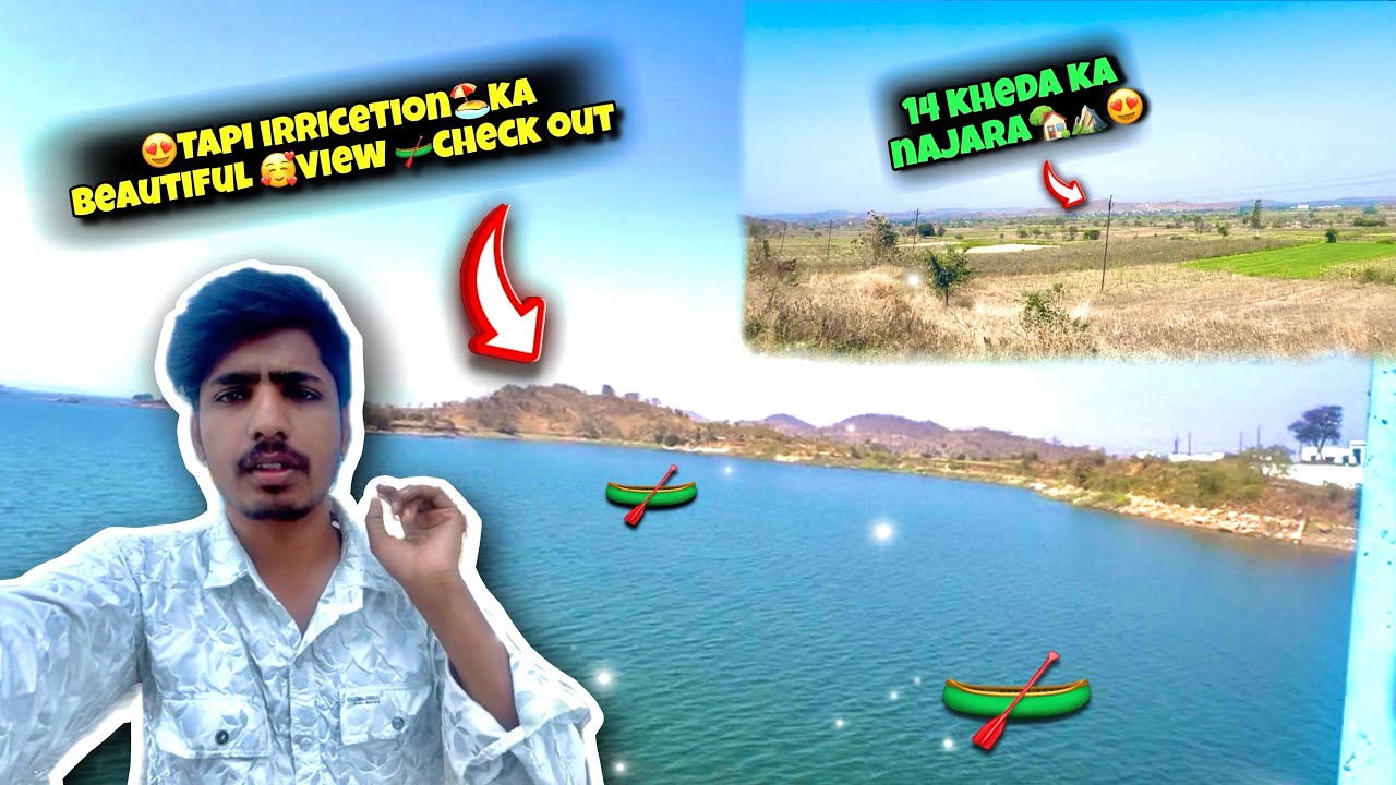 Tapi irrigation🏝️beautiful view😍check || finally 🎡🎢mela khatam huva🥵|| #youtube #vlogs 