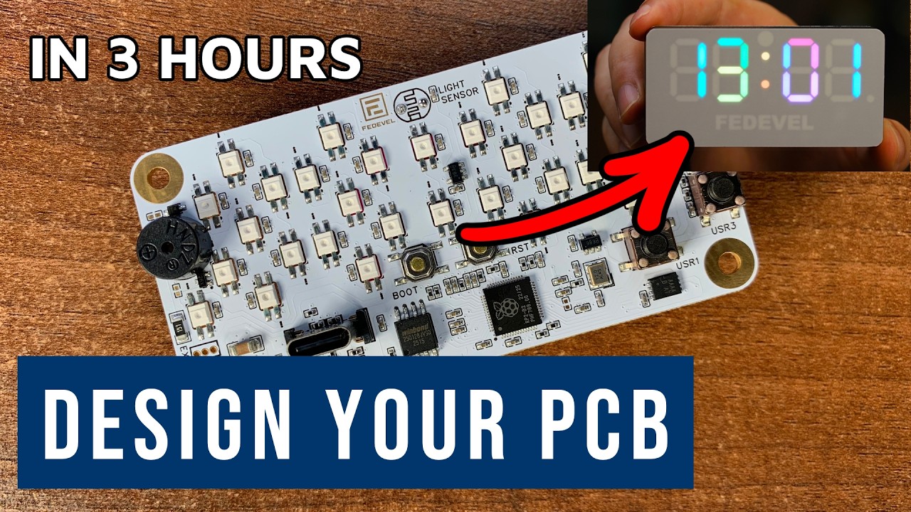 How to Design Custom PCB in 3 Hours | Full Tutorial | EasyEDA