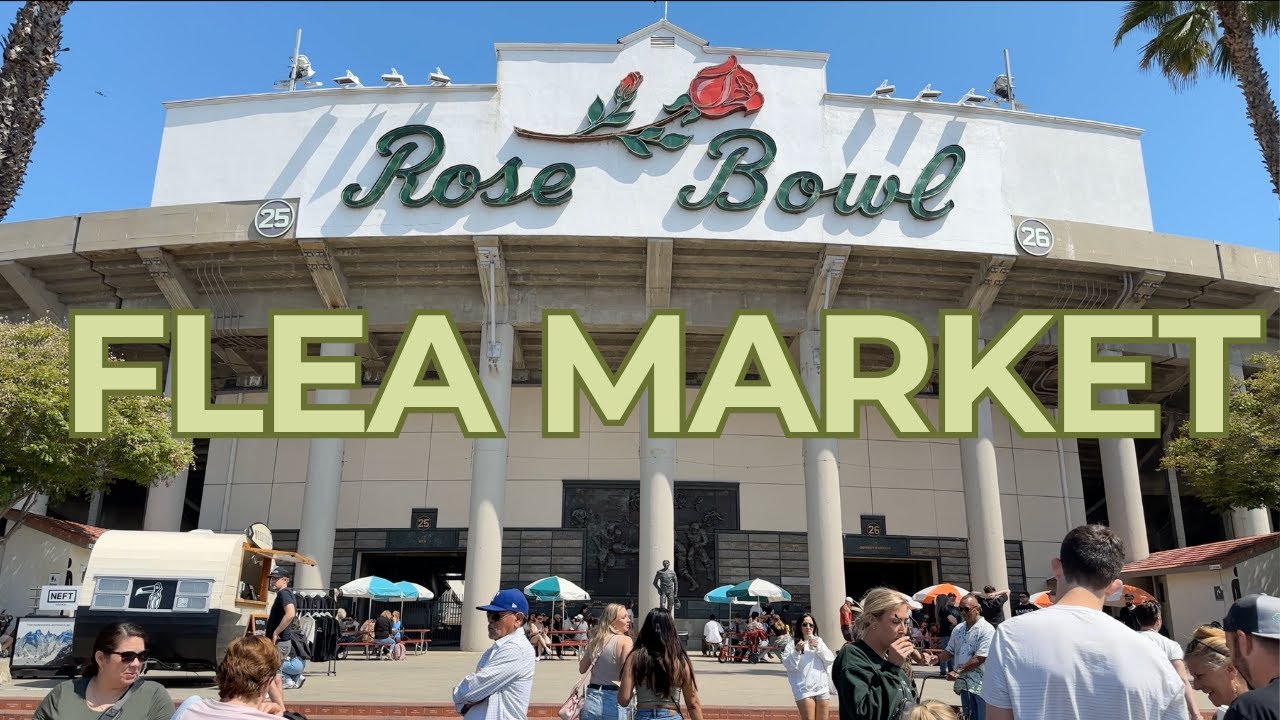 RoseBowl Flea Market - Largest Flea Market in the California - Pasadena, Ca - 4K Walking