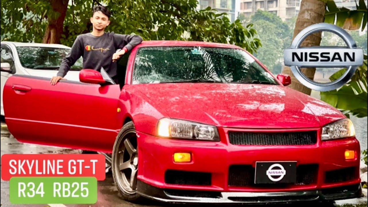Nissan Skyline R34 GT-T Stock  RB25. Ultimate JDM Dream Car. 1 Of 1 GT-T In Bangladesh 🇧🇩