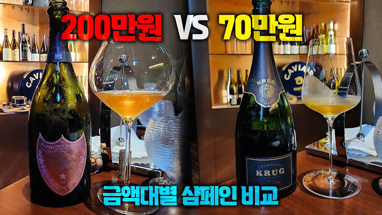 고가 샴페인 5개 몰아마시기 : 와인 공부와 비교 테이스팅