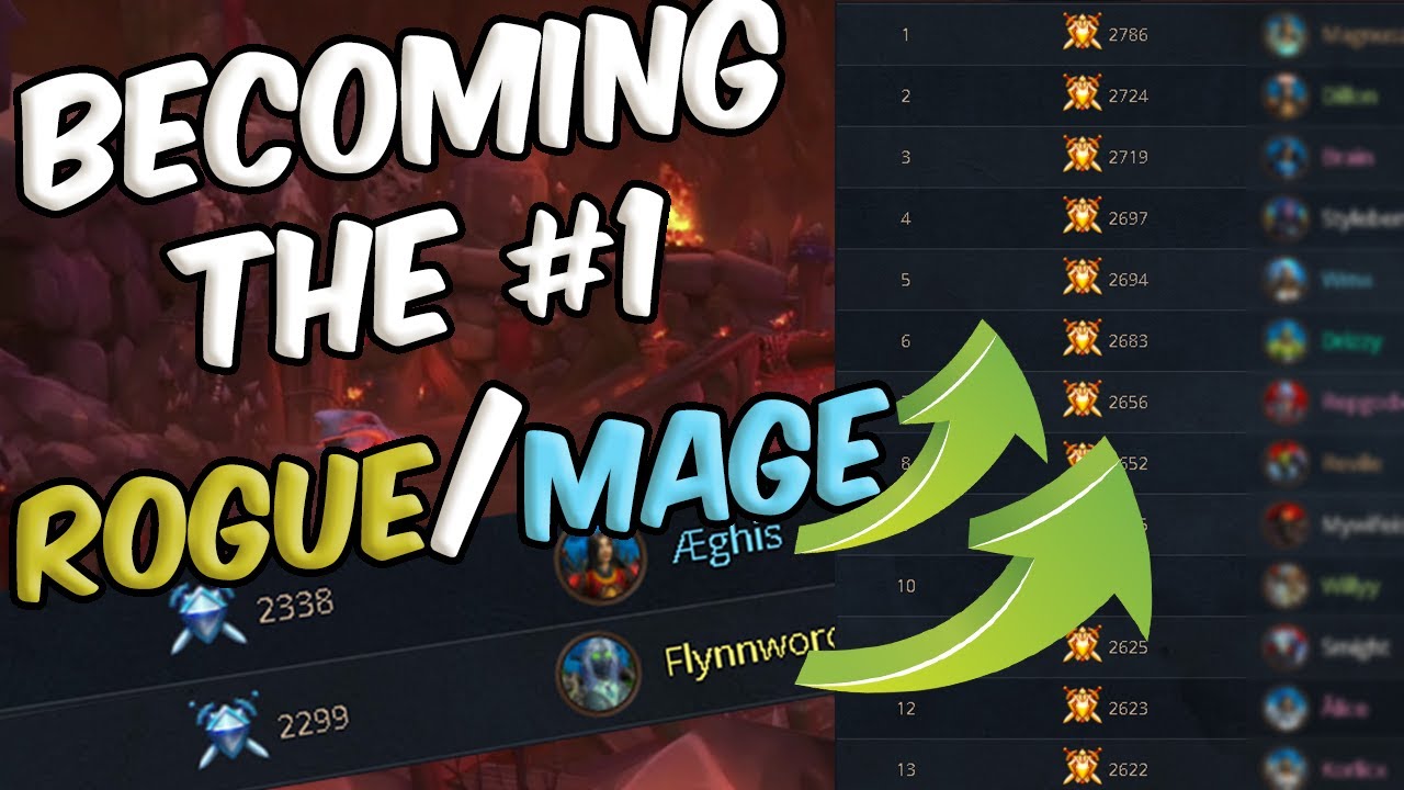 ROGUE/MAGE 2V2 @ 2500 RATING | Rank 1 Mage WoW Shadowlands PvP Arena | Aeghis