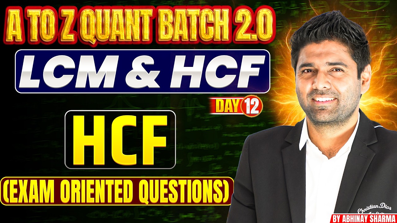 Common Mistakes in Life ! Highest Common Factor - HCF ! LCM & HCF ! Number system | ABHINAY SHARMA
