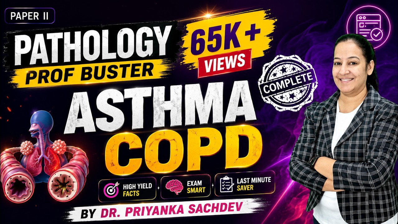 Bronchial Asthma: Pathogenesis, Types (Extrinsic vs Intrinsic) & Microscopy | Dr. Priyanka Sachdev
