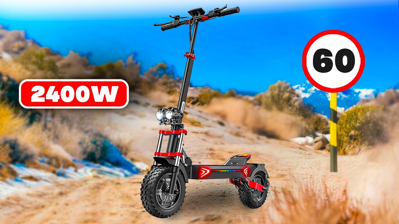 Test Complet de la Trottinette Électrique Iscooter IX8 !! 2 X 1200 Watts avec Freins Hydrauliques !