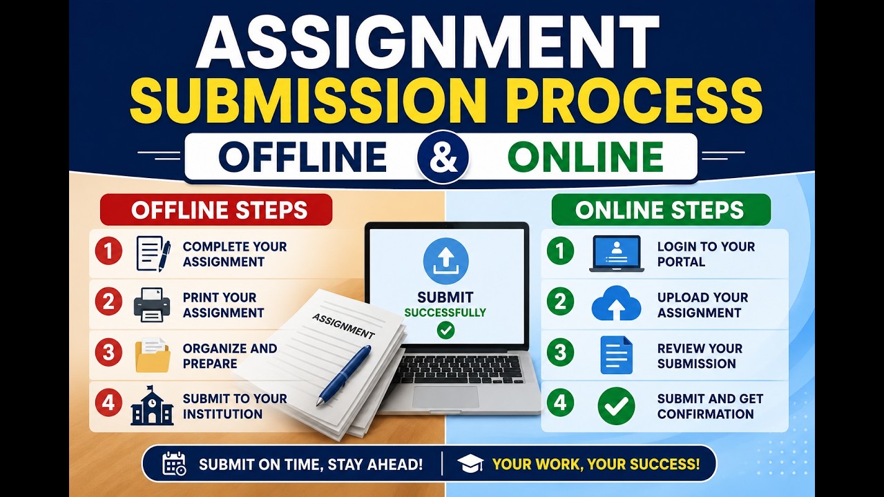 IGNOU Assignment Submission Process 2026 | Online & Offline Step-by-Step Guide #ignou