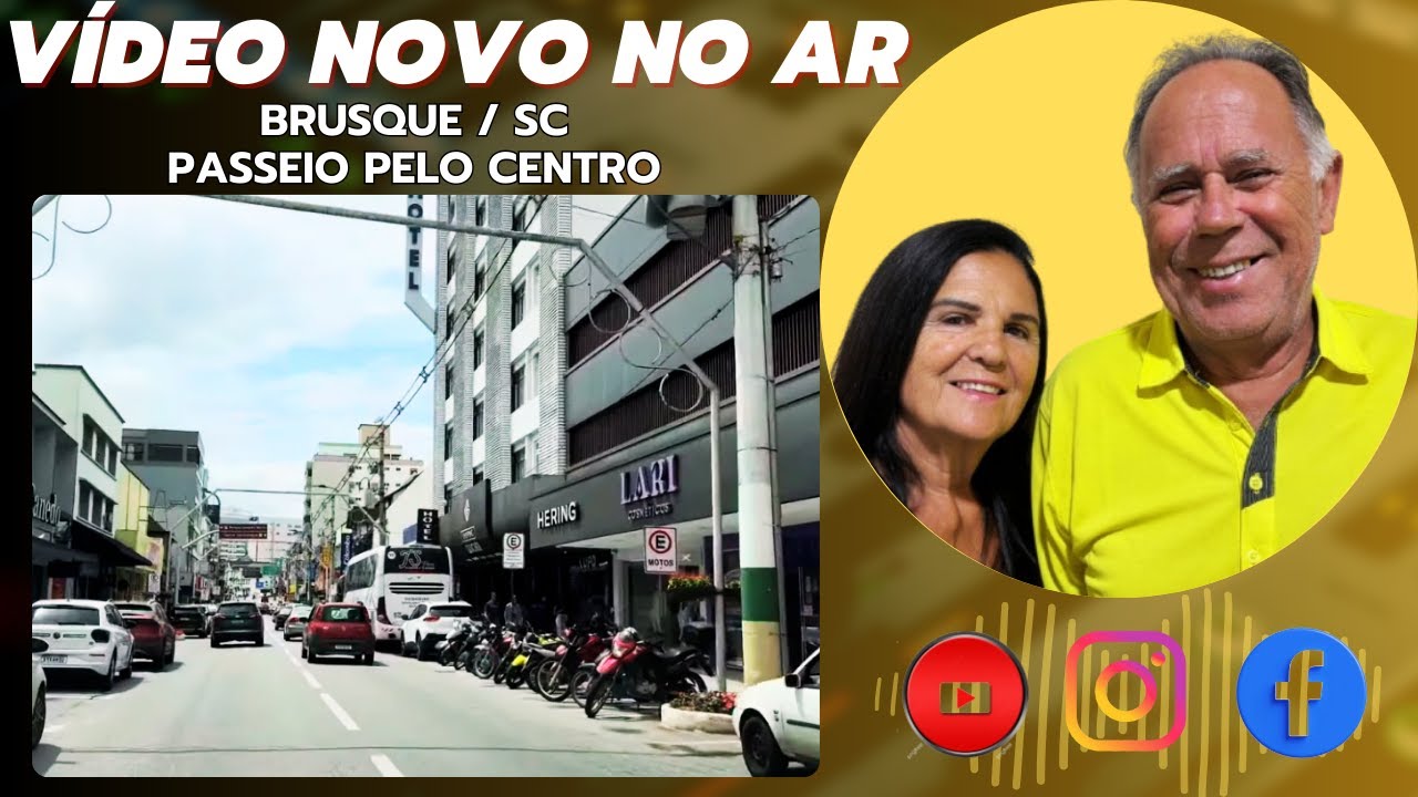 Brusque sc.  Passeio pelo Centro. 