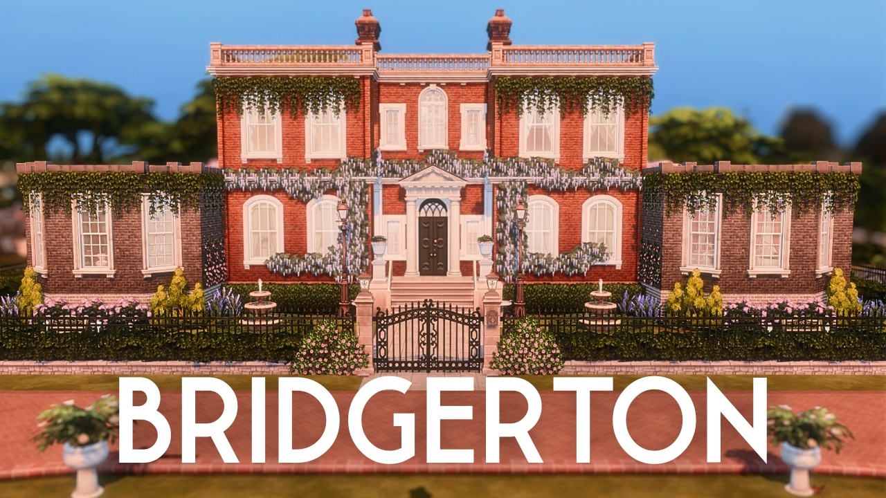 Building the Bridgerton Mansion  |  The Sims 4 ASMR Speed Build
