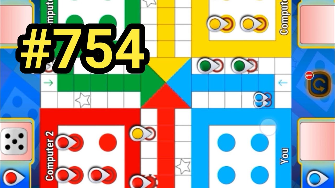 Tricks & Tips Ludo King | How to Win Ludo king 4 players gameplay|Ludo king #754 #ludoking #games 