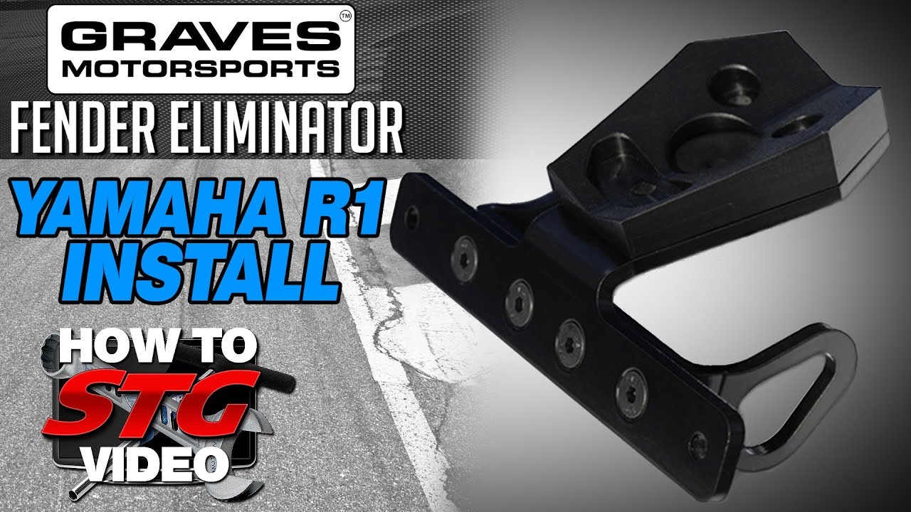 Установка антикрылка Graves на Yamaha YZF-R1 15-17 с сайта SportbikeTrackGear.com