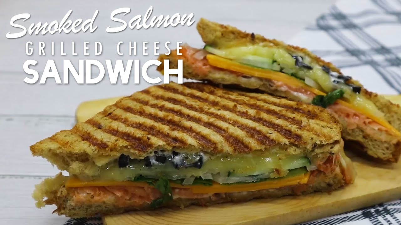 Smoked Salmon Grilled Cheese Sandwich  | Quick and Easy