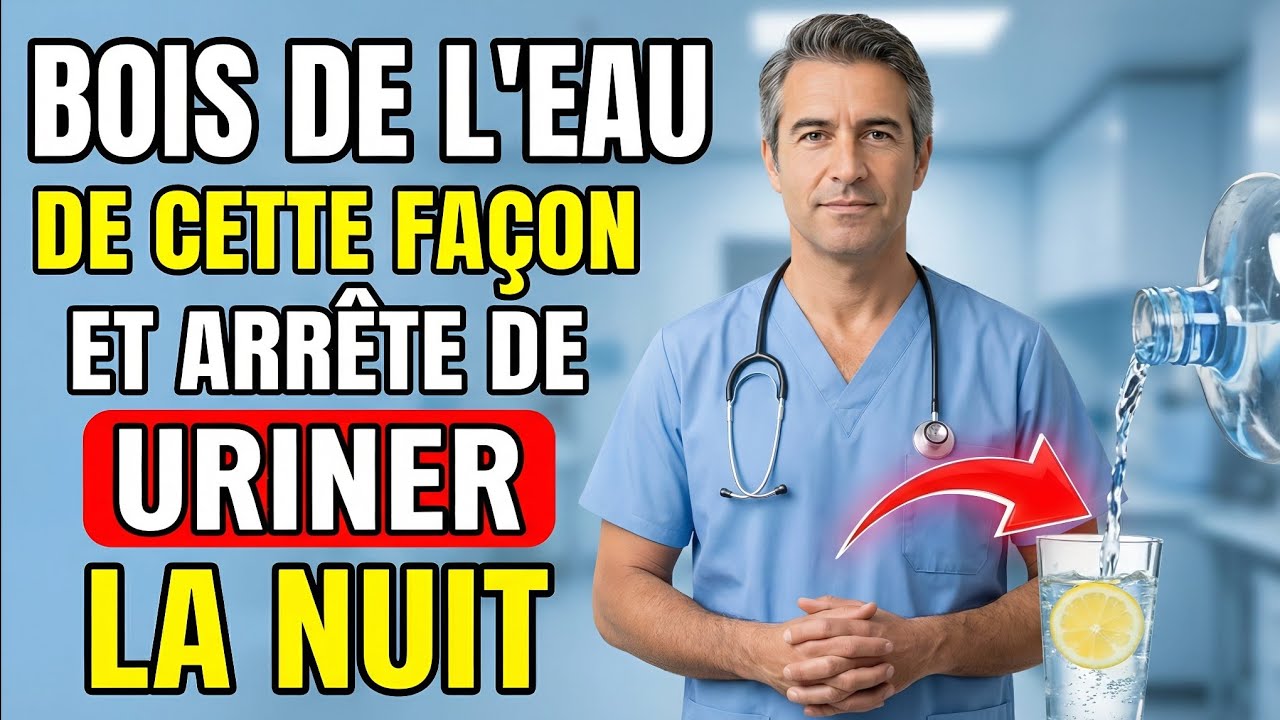 UN UROLOGUE RÉVÈLE : Comment boire de l’EAU pour ne pas te lever la nuit