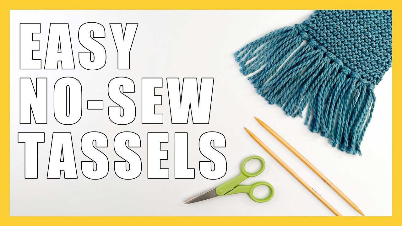 How to Add TASSELS to Your Knitting Projects (Scarf, Shawl & More!)