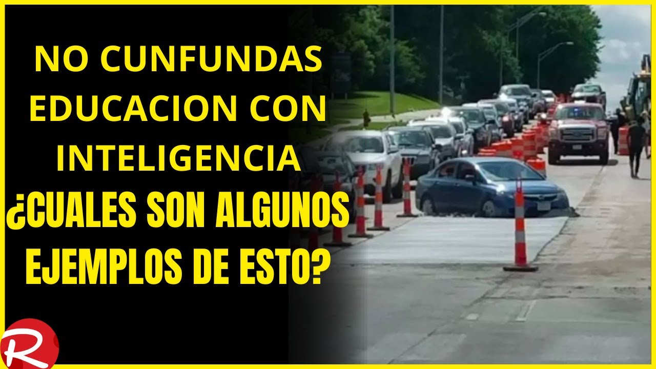 Nunca confundas educacion con inteligencia ¿cuales son algunos ejemplos de esto?