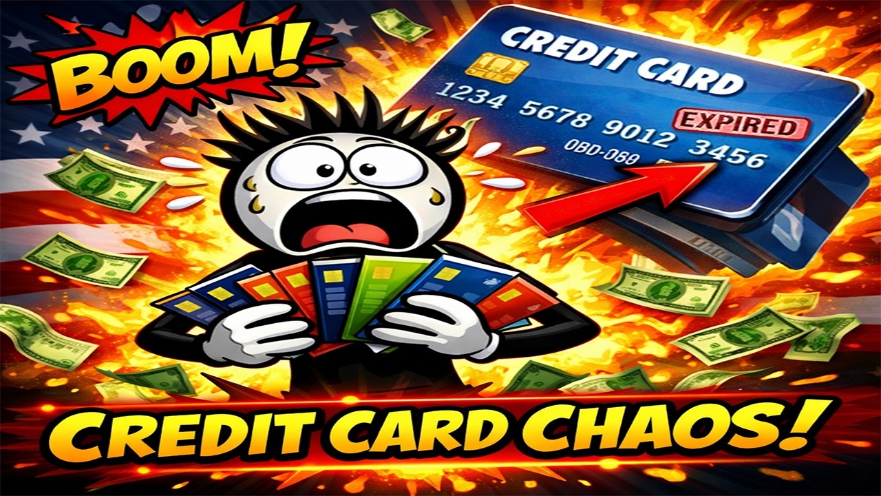 💥 &ldquo;Swipe, Spend, Shock! Hilarious Cartoon Shows How Credit Cards Create USA Debt 💳😂💸&rdquo;