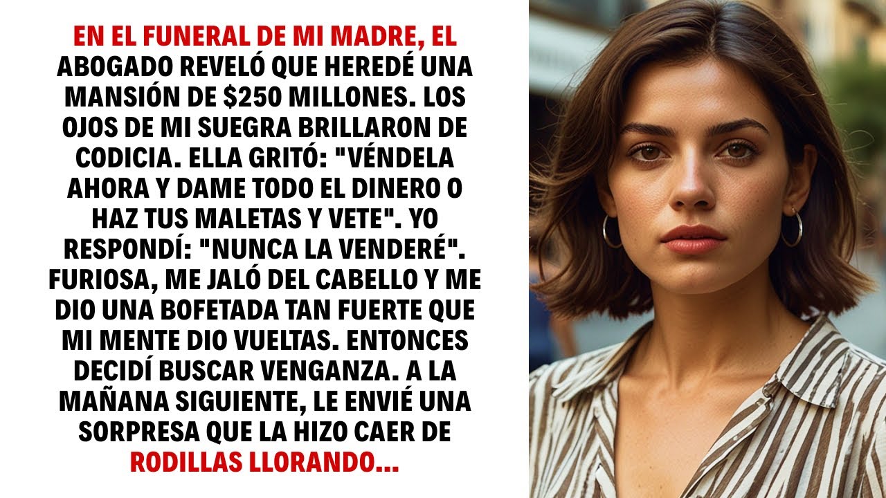 EN EL FUNERAL DE MI MADRE, EL ABOGADO REVELÓ QUE HEREDÉ UNA MANSIÓN DE $250 MILLONES. LOS OJOS DE…