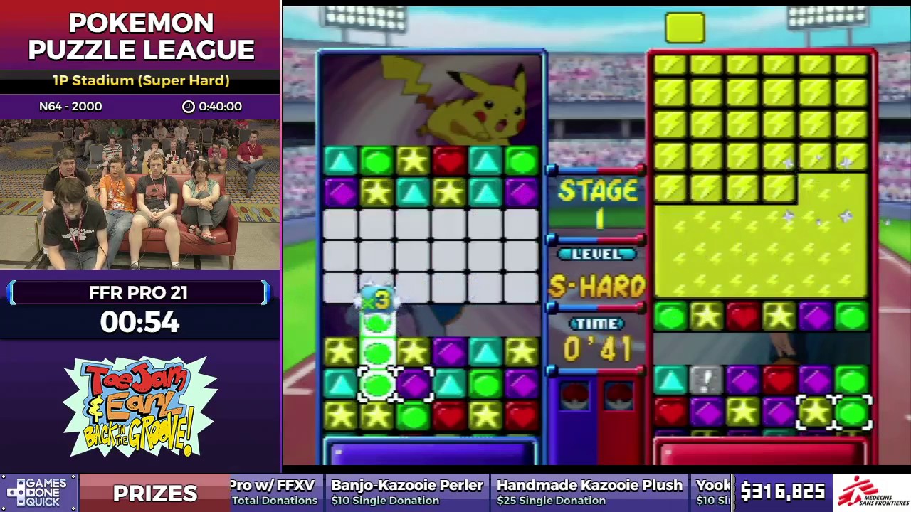 Pokemon Puzzle League by FFR Pro 21 in 32:29 - SGDQ2017 - Part 47