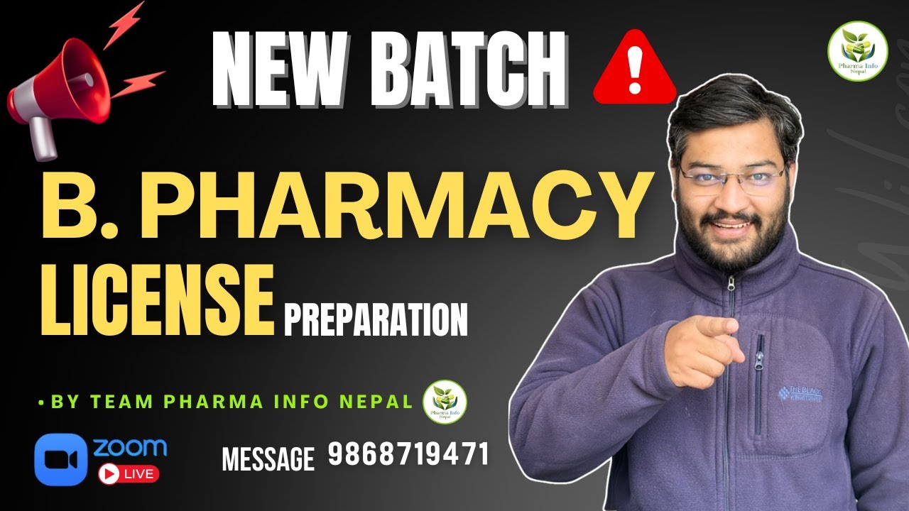 B.Pharmacy License Exam Preparation | New Orientation Class | Pharma Info Nepal | Nabin Bista