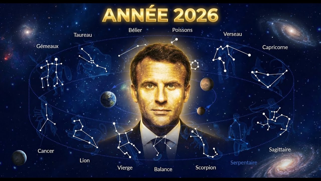 Ciel astrologique 2026 : Emmanuel Macron