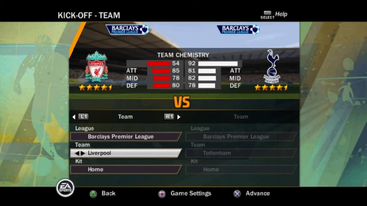 FIFA 11 (PS2) Gameplay - Liverpool vs Spurs